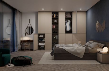 Barvy ve skříních: psychologie odstínů a jak opticky zvětšit prostor